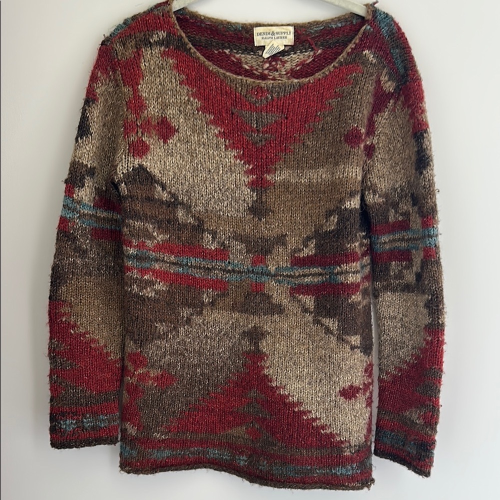Red and Brown Sweater